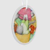 GOLDFISH CRACKERS KITTY Acrylic Circle Ornament (Vorderseite)