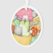 GOLDFISH CRACKERS KITTY Acrylic Circle Ornament (Vorderseite)
