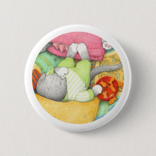 GOLDFISH CRACKERS KITTY Round Button (Vorderseite)