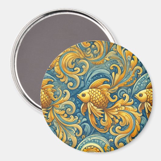 Goldfish, Design Magnet (Vorderseite/Rückseite)