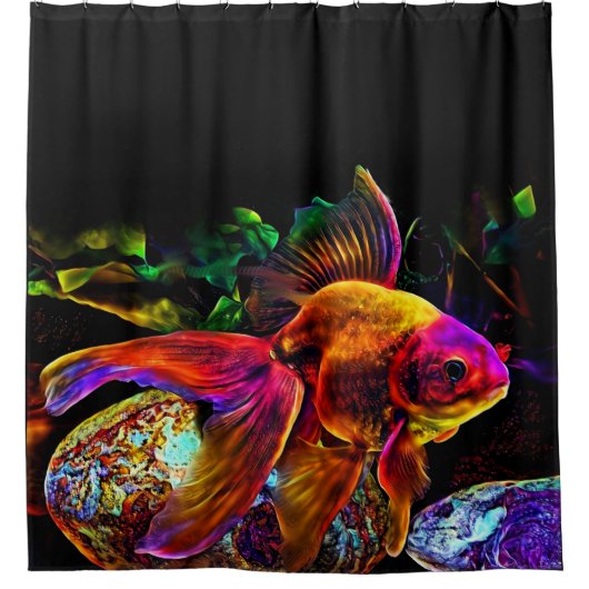 Goldfish Duschvorhang (Vorderseite)