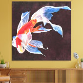 Goldfish: Eine realistische Kunst Leinwanddruck (Insitu (Wohnzimmer))