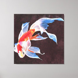 Goldfish: Eine realistische Kunst Leinwanddruck