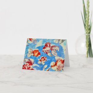 Goldfish Faltkarte Karte