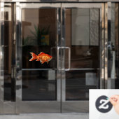 Goldfish Fensteraufkleber (Büro Tür)
