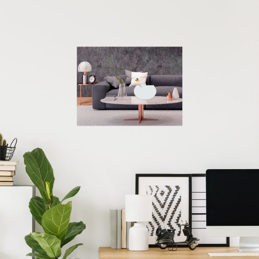 Goldfish fliegen poster (Heimbüro)