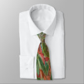 Goldfish Friend Wasserfarbenmalerei Neck Tie Krawatte (Gebunden)