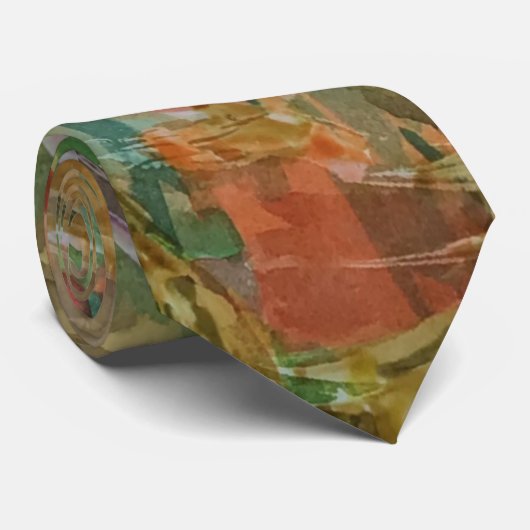 Goldfish Friend Wasserfarbenmalerei Neck Tie Krawatte (Gerollt)