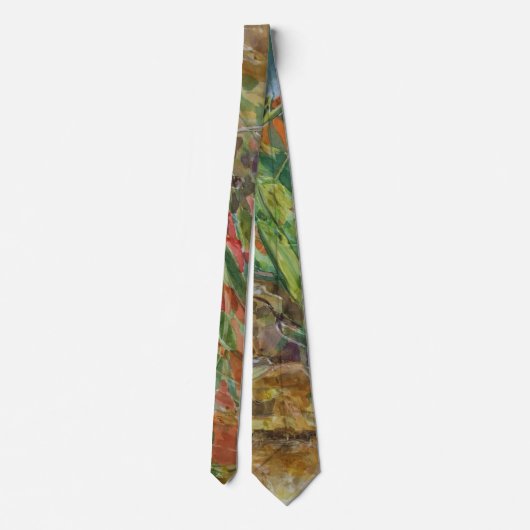 Goldfish Friend Wasserfarbenmalerei Neck Tie Krawatte (Rückseite)