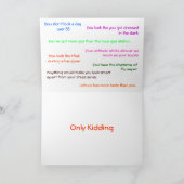 Goldfish Funny Grußkarte Karte (Innenseite)