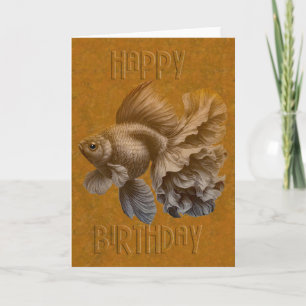 Goldfish - Geburtstag Karte