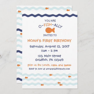 Goldfish-Geburtstags-Party Einladung