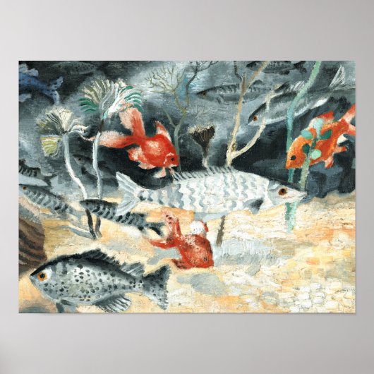 Goldfish, Gemälde von Christopher Wood Poster (Vorne)