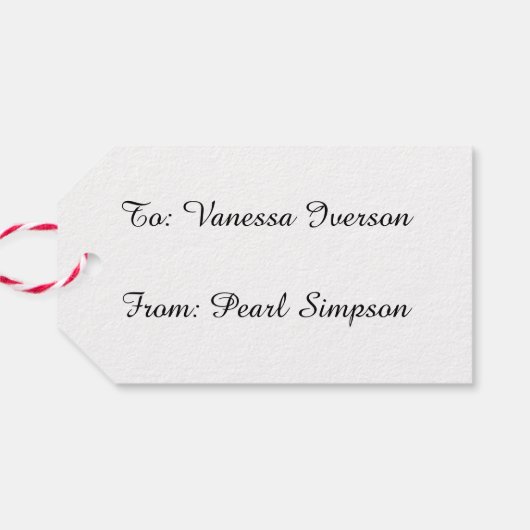 Goldfish Geschenkanhänger (Rückseite Horizontal)