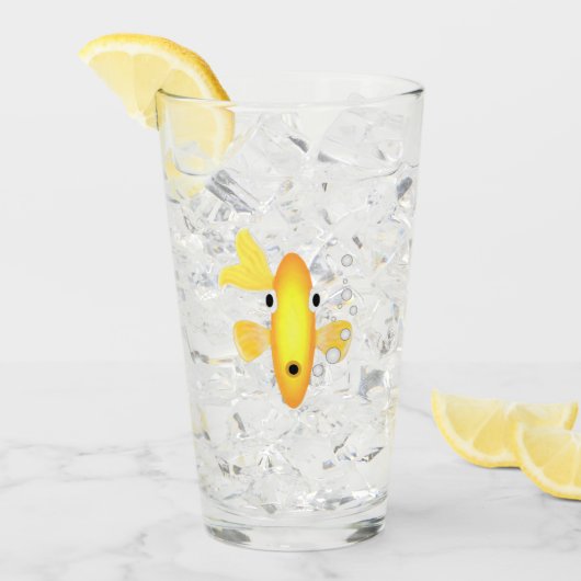 Goldfish Glass Glas (Vorderseite Ice)