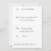 Goldfish Goldfisch Wasser Einladung (Rückseite)