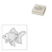 Goldfish Gummistempel (Stempel)