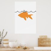 Goldfish Haiposter/Print Poster (Küche)