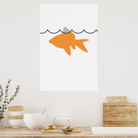Goldfish Haiposter/Print Poster (Küche)