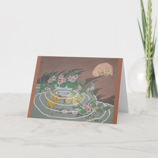 Goldfish, Hund und Frosch Karte (Vorderseite)