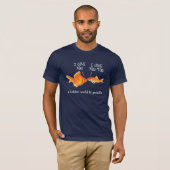 Goldfish in der Liebe Ich liebe dich T-Shirt (Vorne ganz)