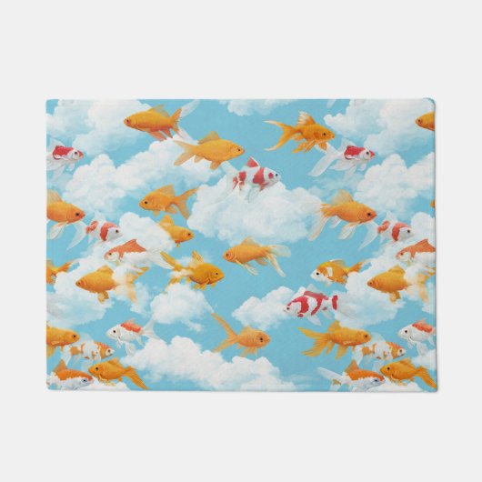 Goldfish in der Luft Fußmatte (Vorderseite)