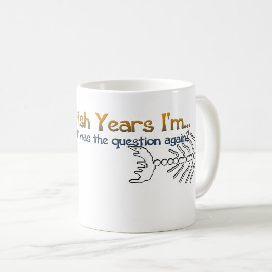 Goldfish-Jahr-Tasse Kaffeetasse (VorderseiteRechts)