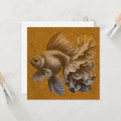 Goldfish Karte (Vorderseite/Rückseite Beispiel)