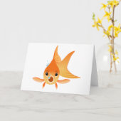 Goldfish Karte (Gelbe Blume)