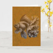 Goldfish Karte (Gelbe Blume)