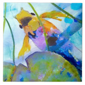 Goldfish Keramik Tile (6" Quadrat) Fliese (Vorderseite)