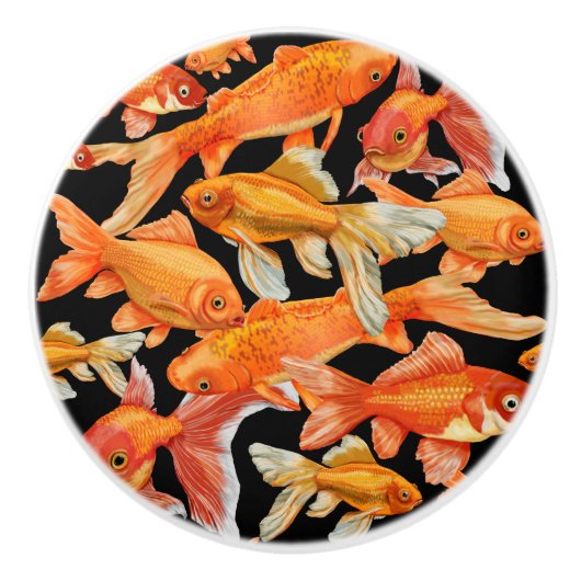 Goldfish Keramikknauf (Vorderseite)