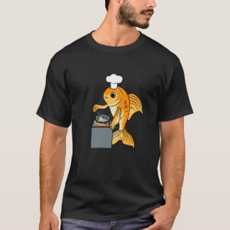 Goldfish Koch Ironischer Zitat Niedliche Fischkoch T-Shirt