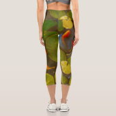 Goldfish Koi Pond Water Lilies Capri Leggings (Rückseite)