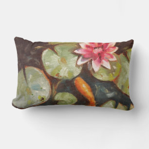 Goldfish Koi Pond Water Lilies Lendenkissen