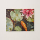 Goldfish Koi Pond Water Lilies Puzzle (Horizontal)