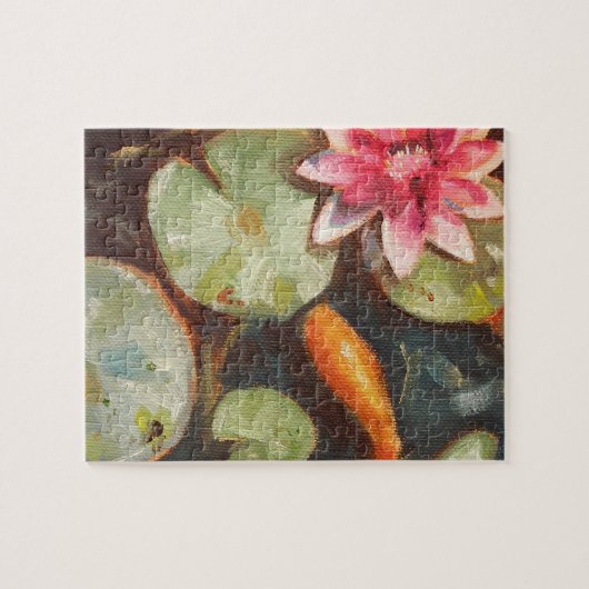 Goldfish Koi Pond Water Lilies Puzzle (Horizontal)