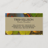 Goldfish Koi Pond Water Lilies Visitenkarte (Rückseite)