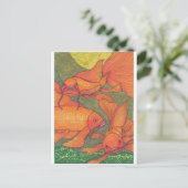 Goldfish - Koi Postkarte (Stehend Vorderseite)
