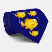 Goldfish-Krawattengeschenk für Vater Krawatte (Gerollt)