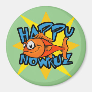 Goldfish lächeln Sun Persian New Year Nowruz Magnet