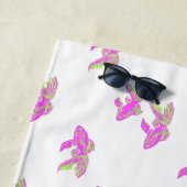 Goldfish, leicht rosa und grün strandtuch (Beispiel)