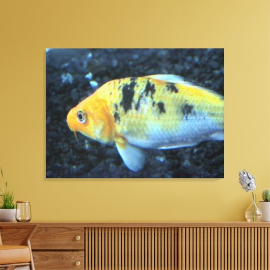 Goldfish-Leinwand Leinwanddruck (Insitu (Wohnzimmer))