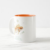 Goldfish Lover Enthusiast Aquarist Personalisiert Zweifarbige Tasse (Vorderseite Links)