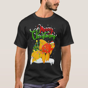 Goldfish Lover Xmas Lighting Goldfish Weihnachtsfi T-Shirt