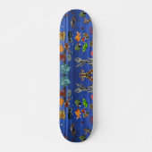 Goldfish Meeresleben Blaues Meer Skateboard (Vorne)