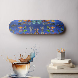 Goldfish Meeresleben Blaues Meer Skateboard
