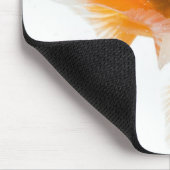Goldfish mit weißem Hintergrund Mousepad (Ecke)