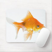 Goldfish mit weißem Hintergrund Mousepad (Mit Mouse)