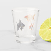 Goldfish Niedlich Funny Schnapsglas (Rückseite)